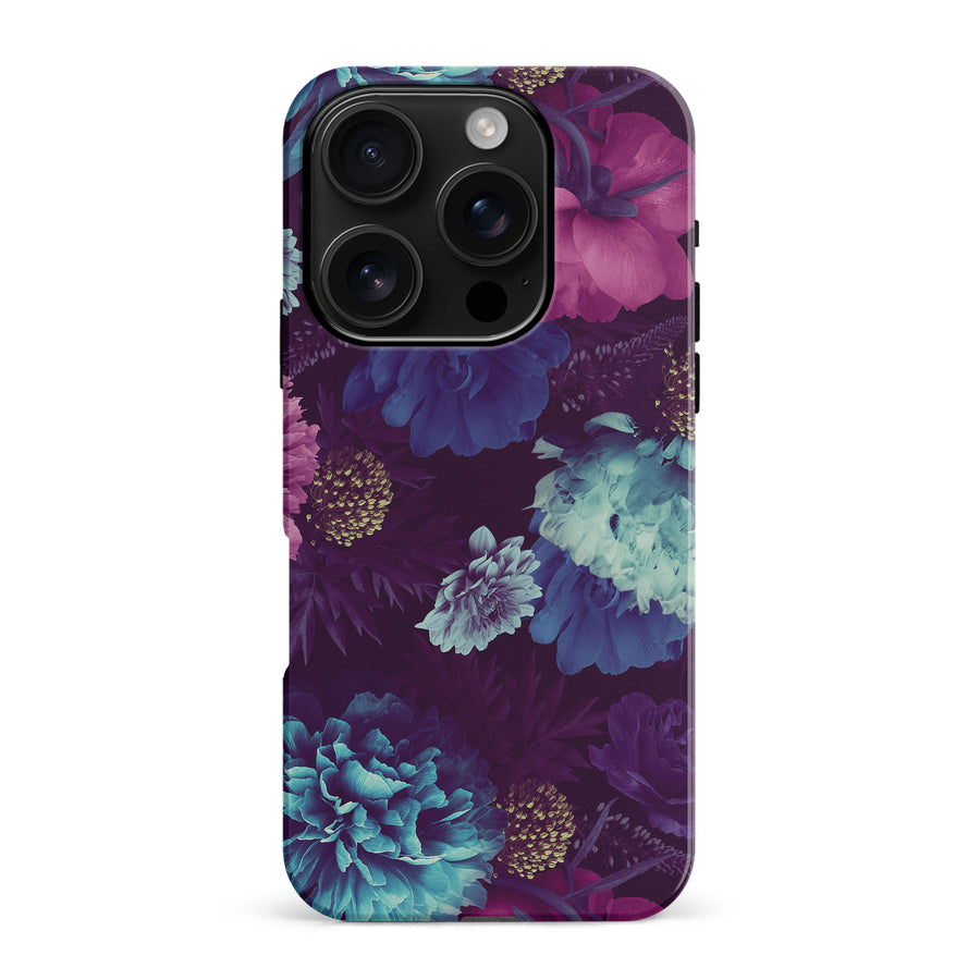 iPhone 16 Pro Max Flower Garden Phone Case in Purple