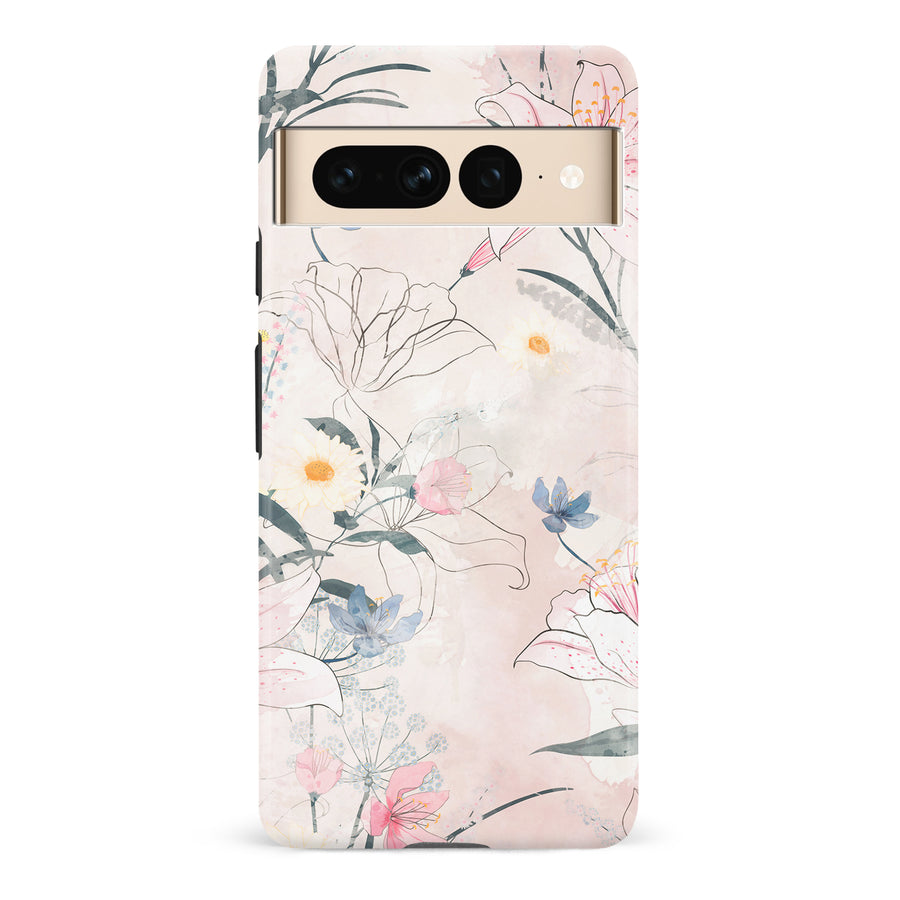 Google Pixel 7 Pro Tropical Arts Phone Case in Pink