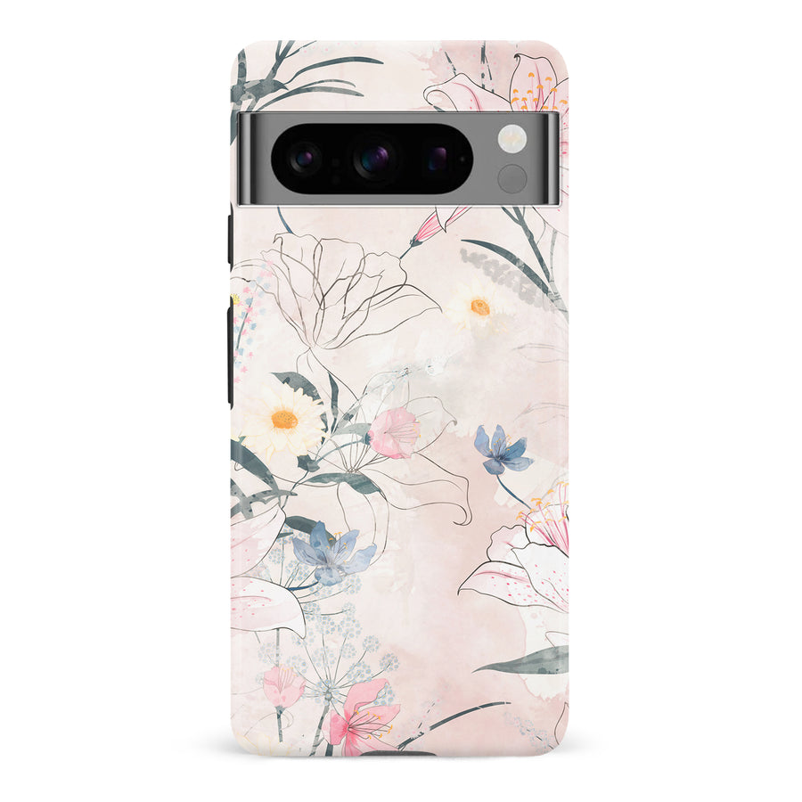 Google Pixel 8 Pro Tropical Arts Phone Case in Pink