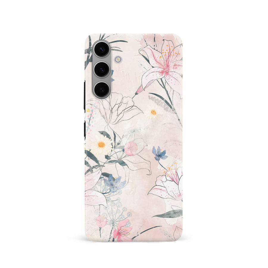 Samsung Galaxy S24 Tropical Arts Phone Case in Pink