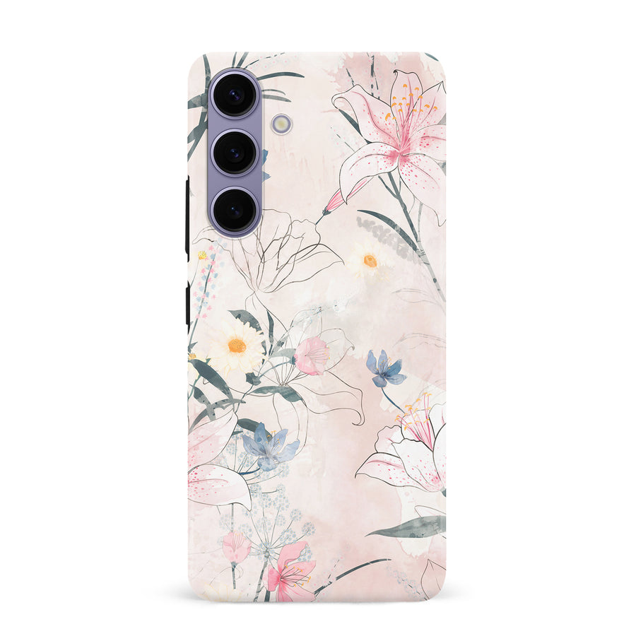 Samsung Galaxy S24 Plus Tropical Arts Phone Case in Pink