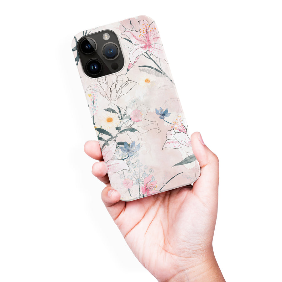 iPhone 15 Pro Max Tropical Arts Phone Case in Pink