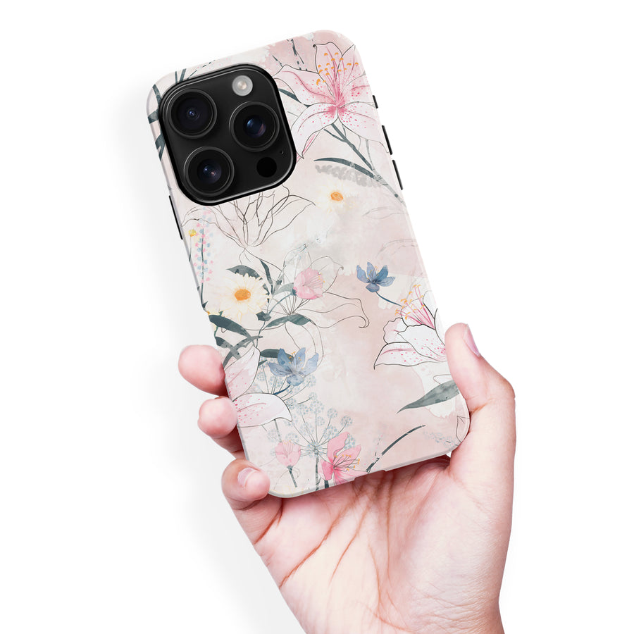 iPhone 16 Pro Max Tropical Arts Phone Case in Pink