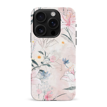 iPhone 16 Pro Max Tropical Arts Phone Case in Pink