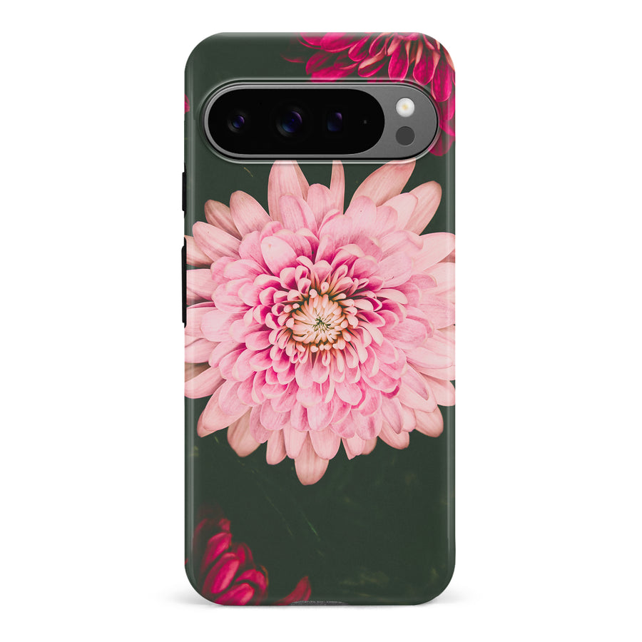 Google Pixel 9 Pro Dahlia Phone Case in Black