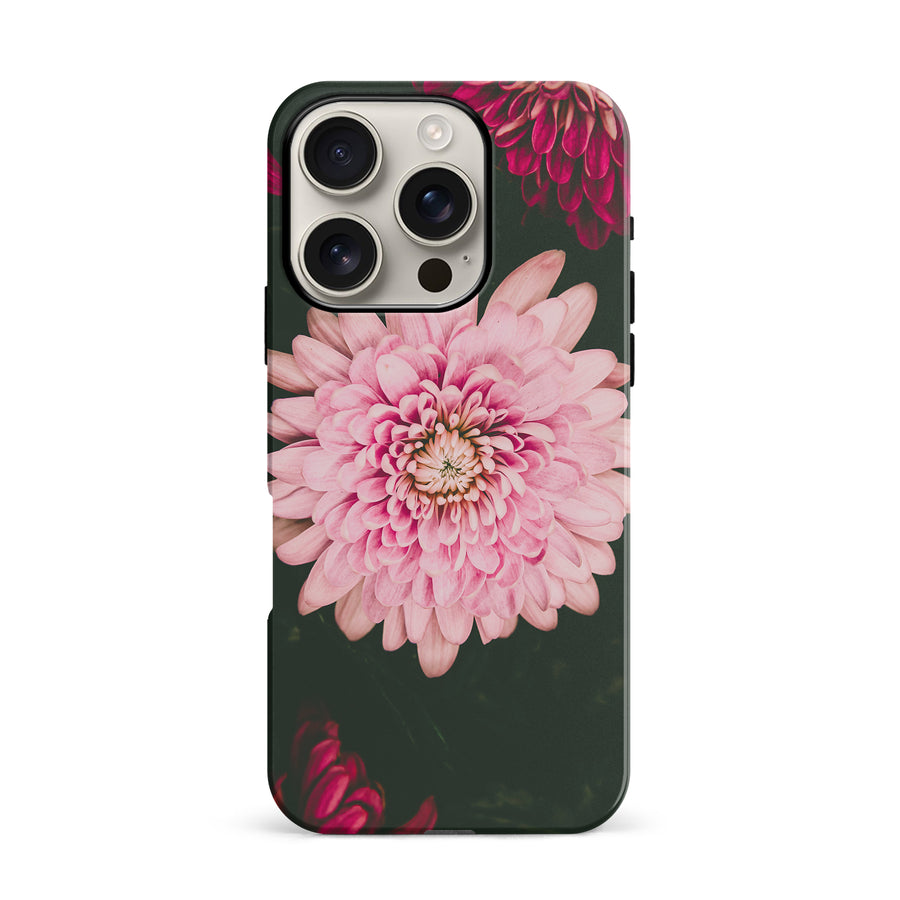 iPhone 16 Pro Dahlia Phone Case in Black