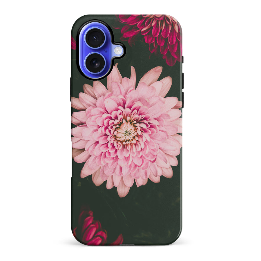 iPhone 16 Plus Dahlia Phone Case in Black