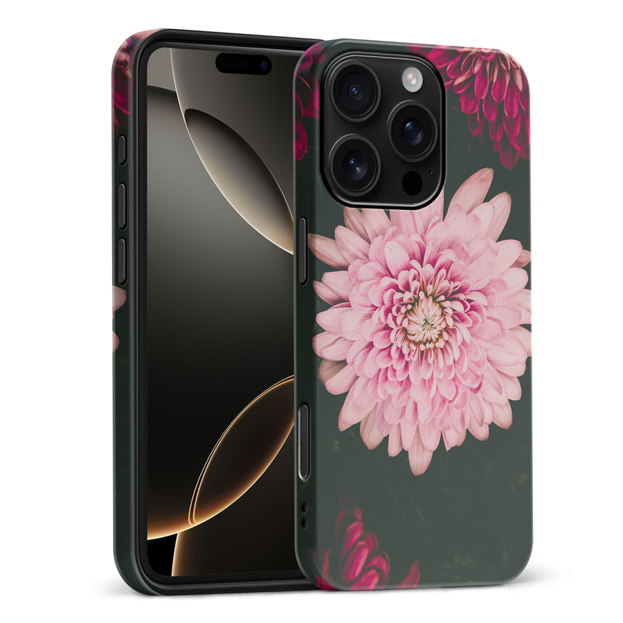 iPhone 16 Pro Max Dahlia Phone Case in Black