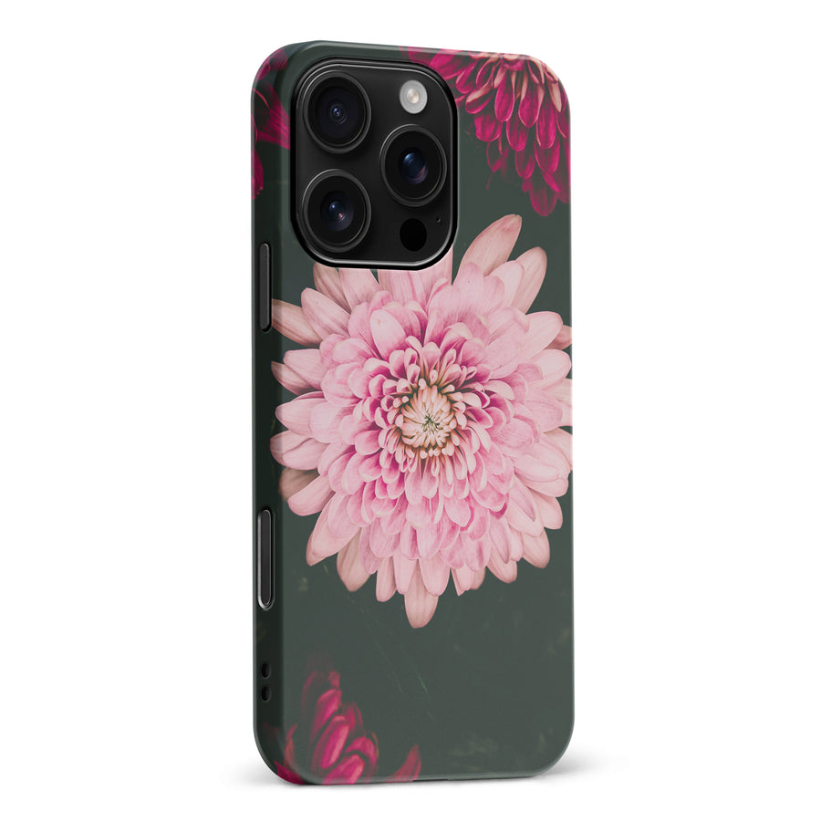 iPhone 16 Pro Max Dahlia Phone Case in Black