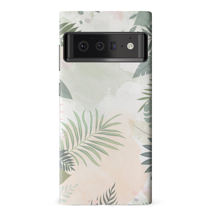 Google Pixel 6 Tropical Arts Phone Case in Green