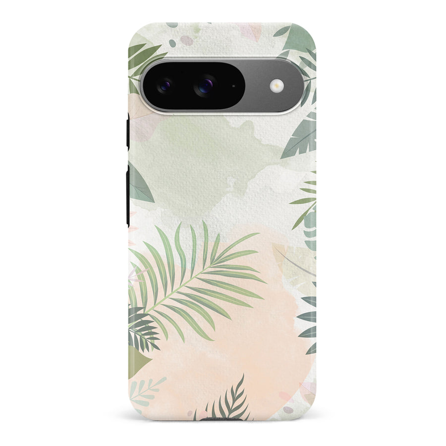 Google Pixel 9 Tropical Arts Phone Case in Green