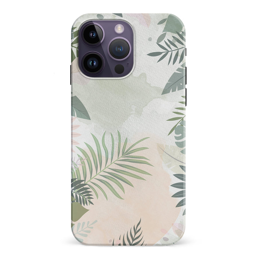 iPhone 15 Pro Tropical Arts Phone Case in Green