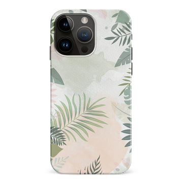iPhone 15 Pro Max Tropical Arts Phone Case in Green