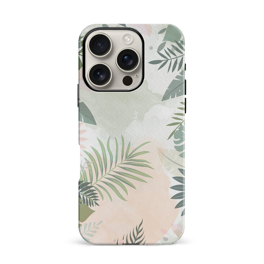 iPhone 16 Pro Tropical Arts Phone Case in Green