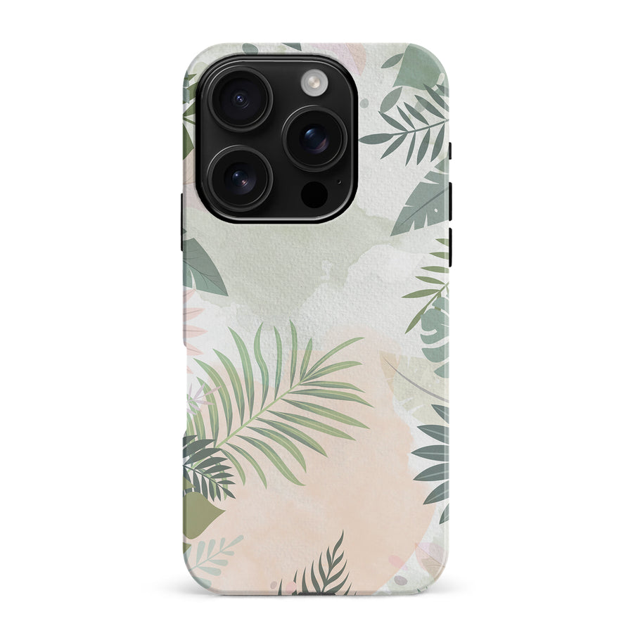 iPhone 16 Pro Max Tropical Arts Phone Case in Green