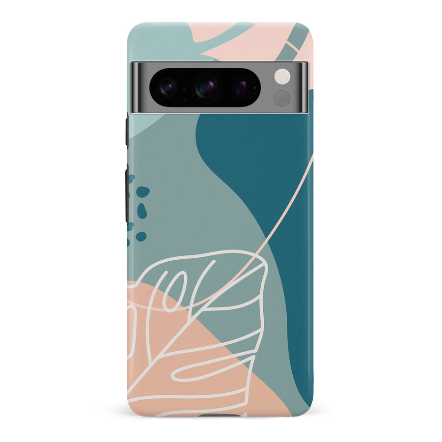 Google Pixel 8 Pro Tropical Arts Phone Case in Blue