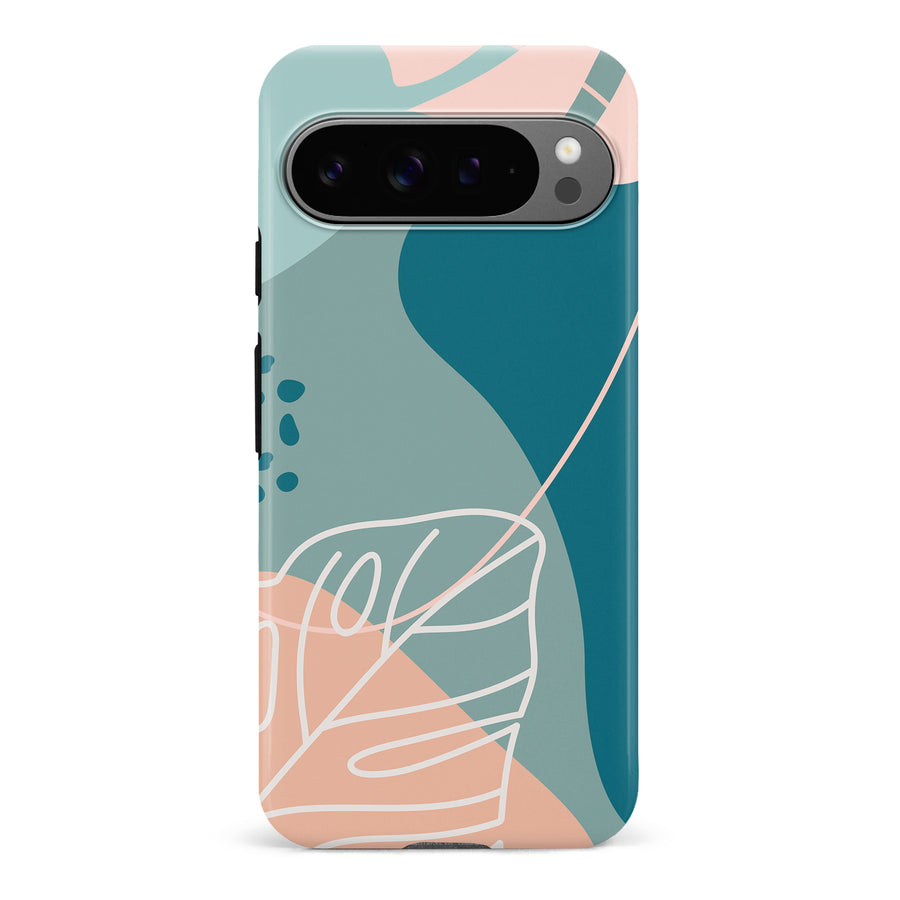 Google Pixel 9 Pro Tropical Arts Phone Case in Blue