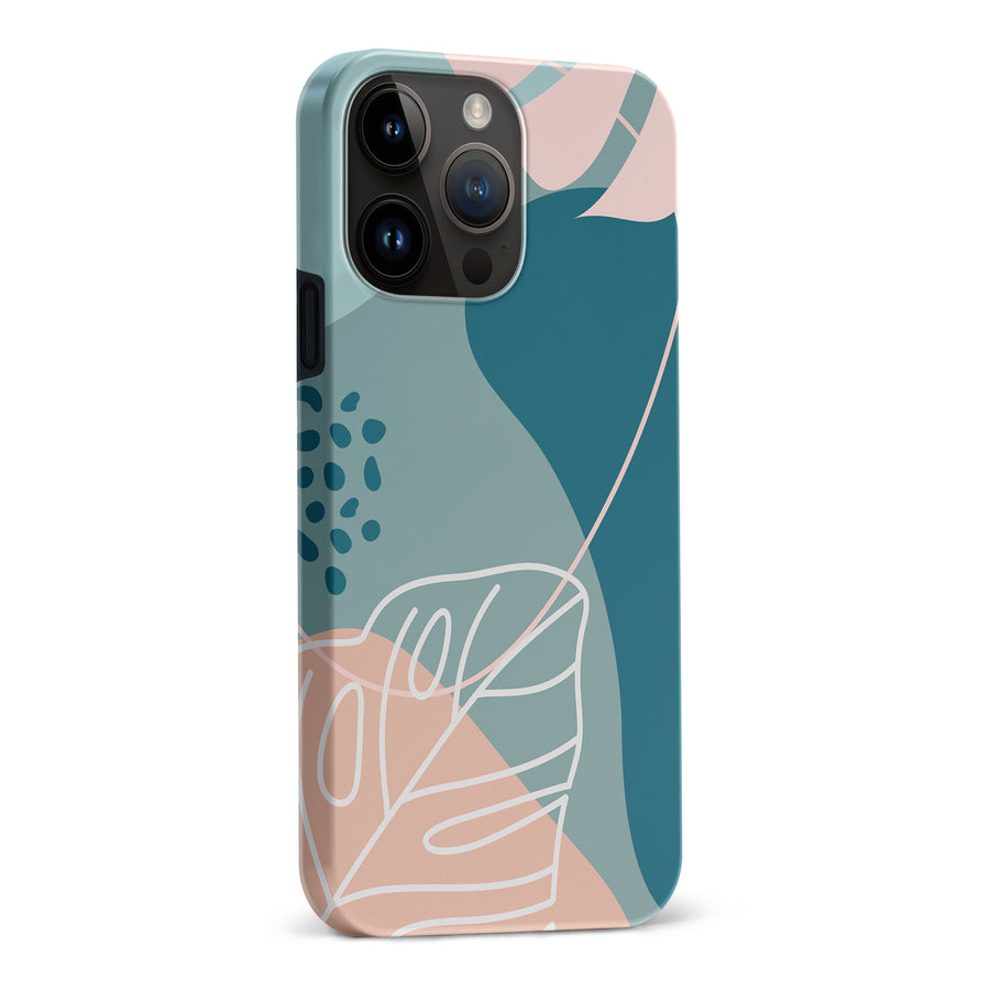iPhone 15 Pro Max Tropical Arts Phone Case in Blue