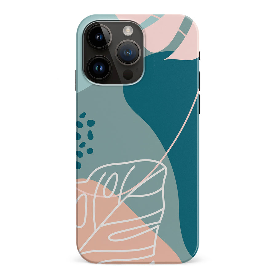 iPhone 15 Pro Max Tropical Arts Phone Case in Blue