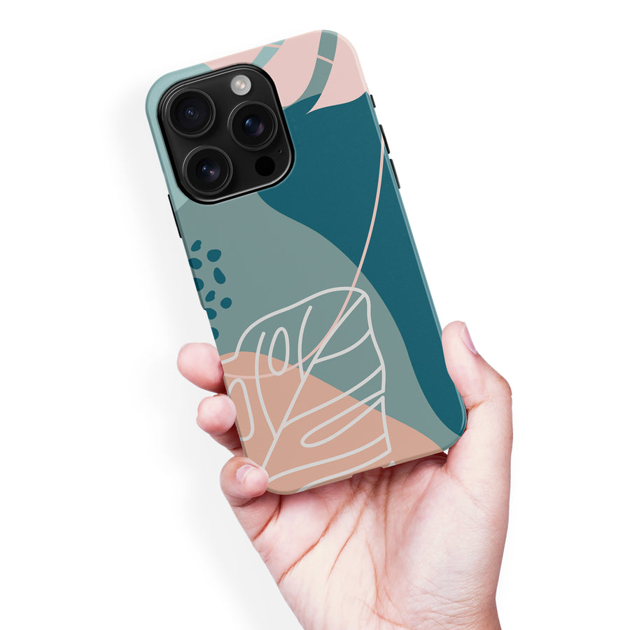 iPhone 16 Pro Max Tropical Arts Phone Case in Blue