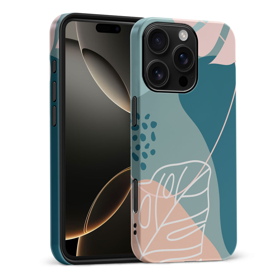 iPhone 16 Pro Max Tropical Arts Phone Case in Blue