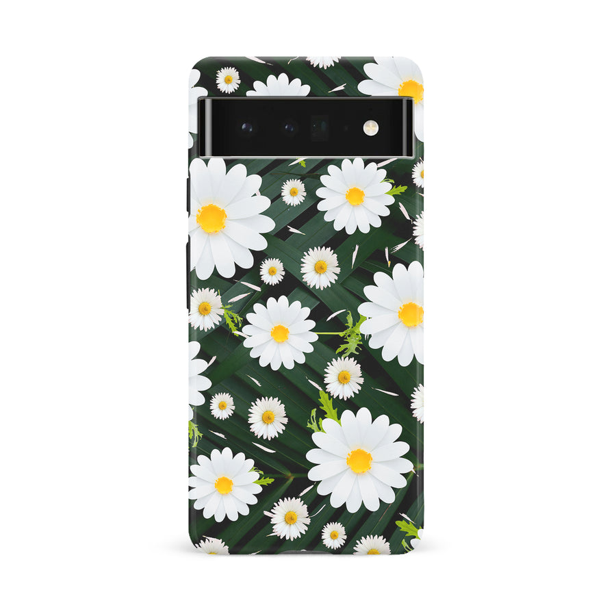 Google Pixel 6A Chamomile Phone Case in Green