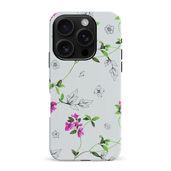 iPhone 16 Pro Max Bougainvillea  Phone Case in White