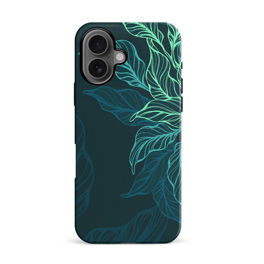 iPhone 16 Tropical Phone Case in Green