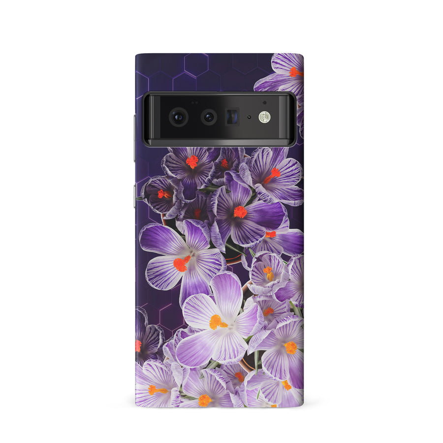 Google Pixel 6 Crocus Phone Case in Purple