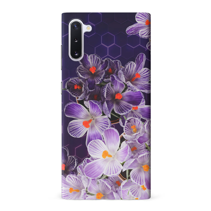 Samsung Galaxy Note 10 Crocus Phone Case in Purple