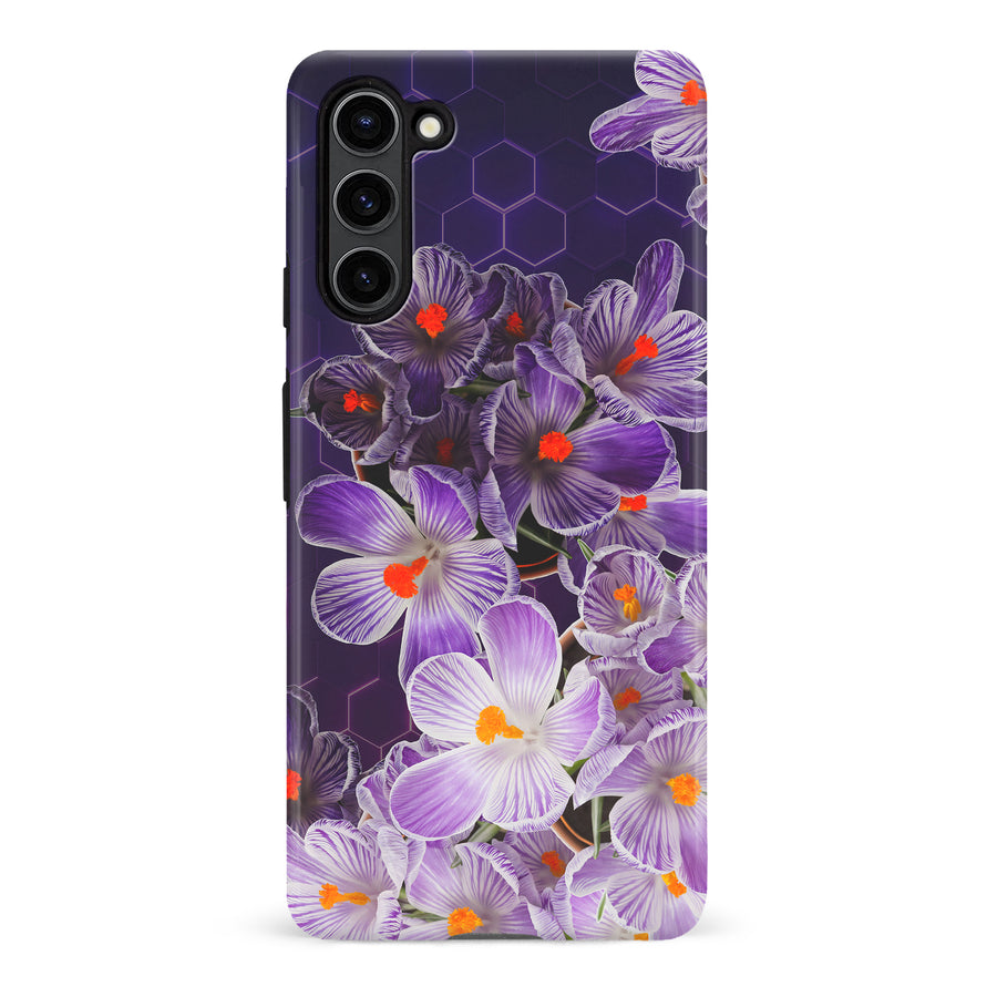 Samsung S23 Plus Crocus Phone Case in Purple