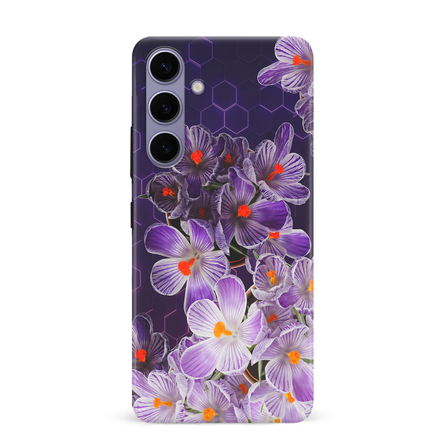 Samsung Galaxy S24 Plus Crocus Phone Case in Purple