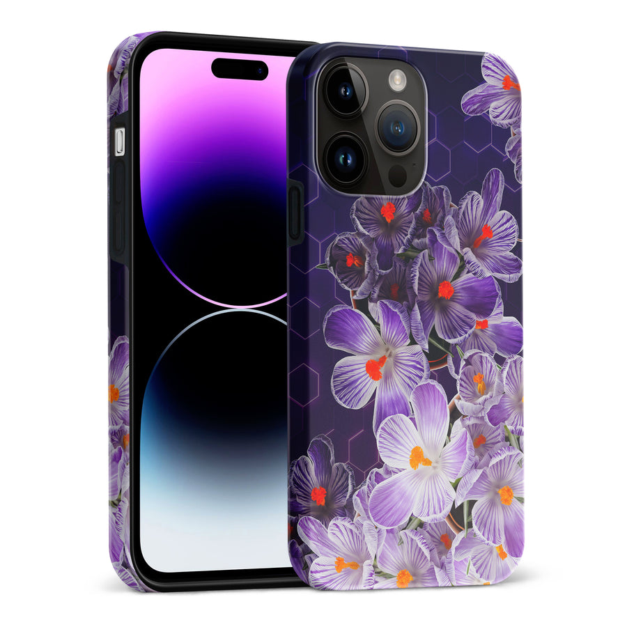 iPhone 15 Pro Max Crocus Phone Case in Purple
