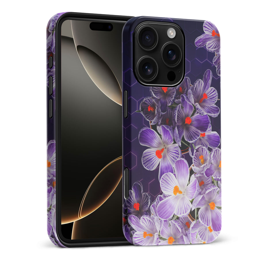 iPhone 16 Pro Max Crocus Phone Case in Purple