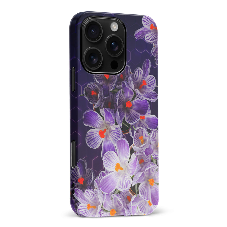 iPhone 16 Pro Max Crocus Phone Case in Purple