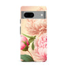 Google Pixel 8A Peonies Phone Case in Pink