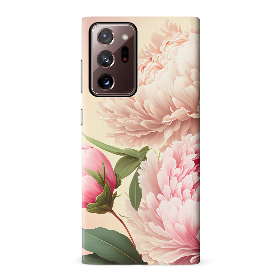 Samsung Galaxy Note 20 Ultra Peonies Phone Case in Pink