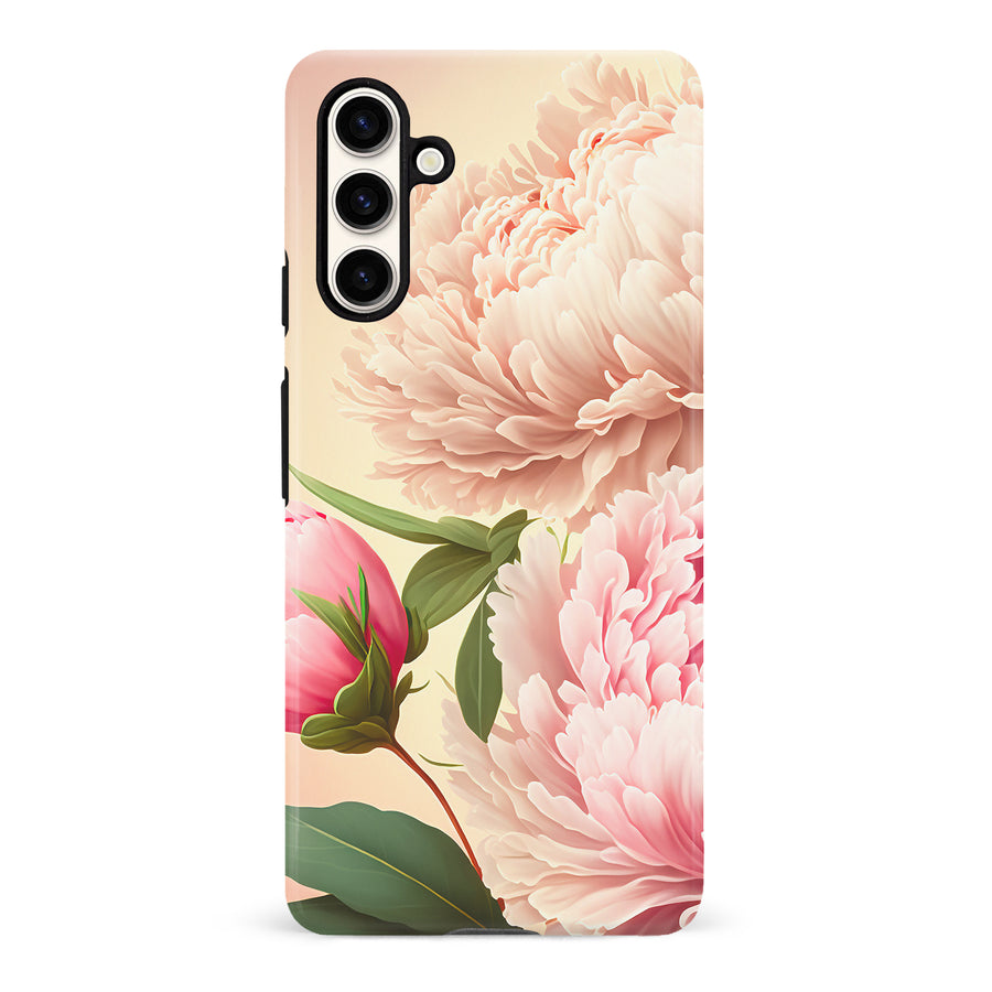 Samsung S23 FE Pink Peonies Floral Phone Case