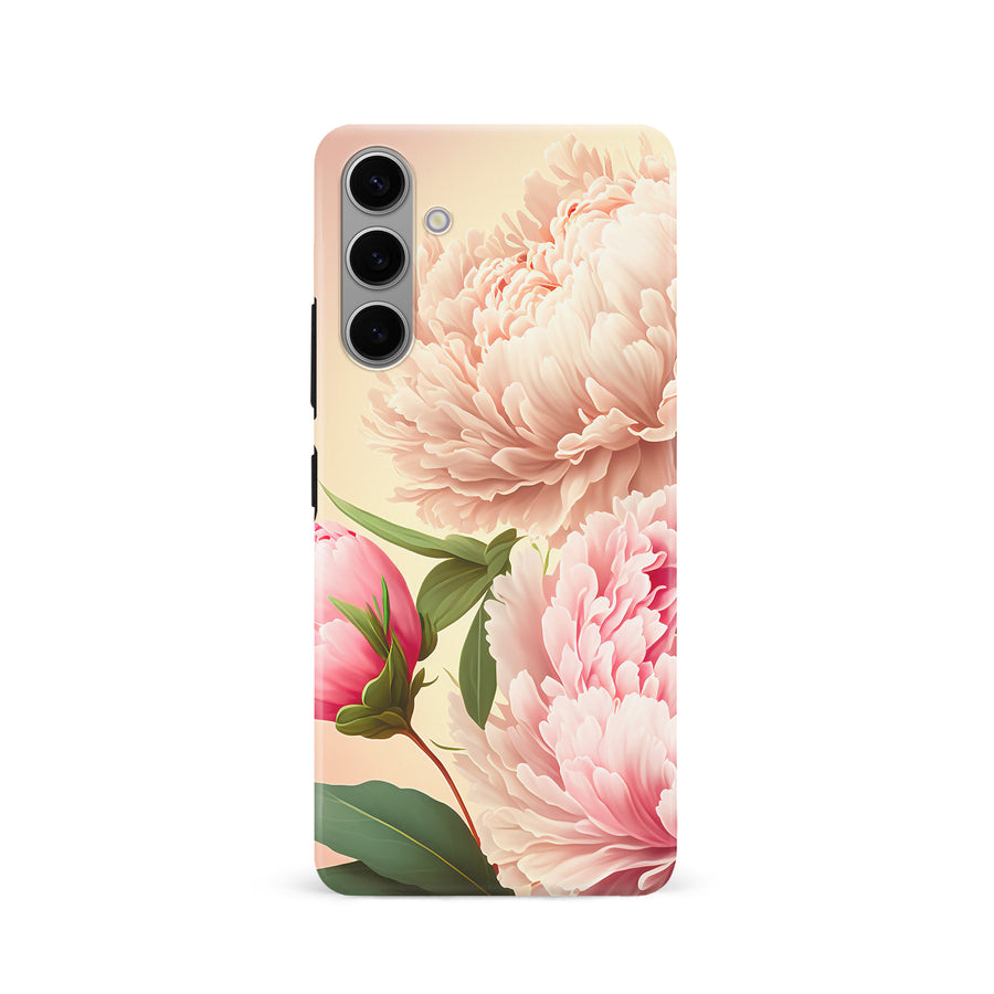 Samsung Galaxy S24 Peonies Phone Case in Pink