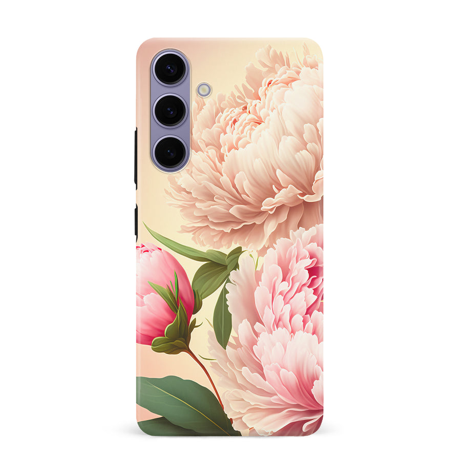 Samsung Galaxy S24 Plus Peonies Phone Case in Pink