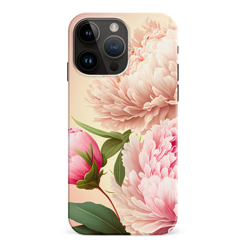 iPhone 15 Pro Max Peonies Phone Case in Pink