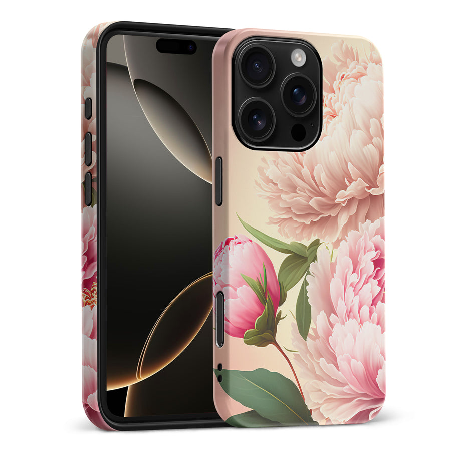 iPhone 16 Pro Max Peonies Phone Case in Pink