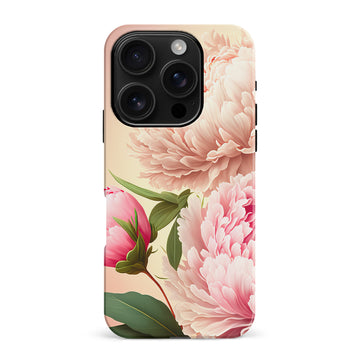 iPhone 16 Pro Max Peonies Phone Case in Pink