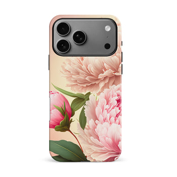 iPhone 17 Pro Max Pink Peonies Floral Phone Case