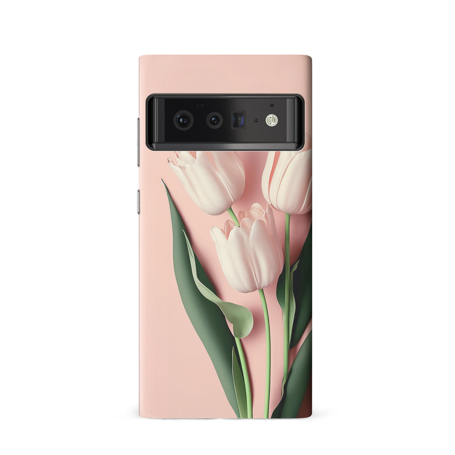 Google Pixel 6 Floral Phone Case in Pink