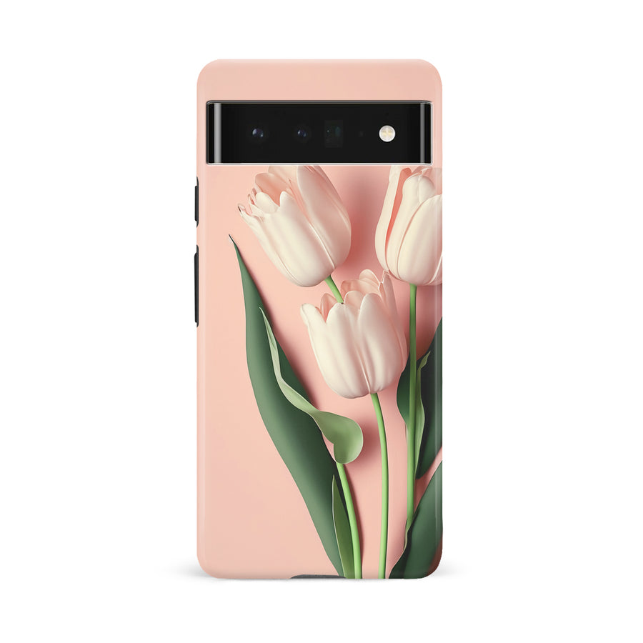 Google Pixel 6A Floral Phone Case in Pink