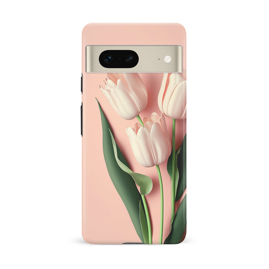 Google Pixel 7 Floral Phone Case in Pink