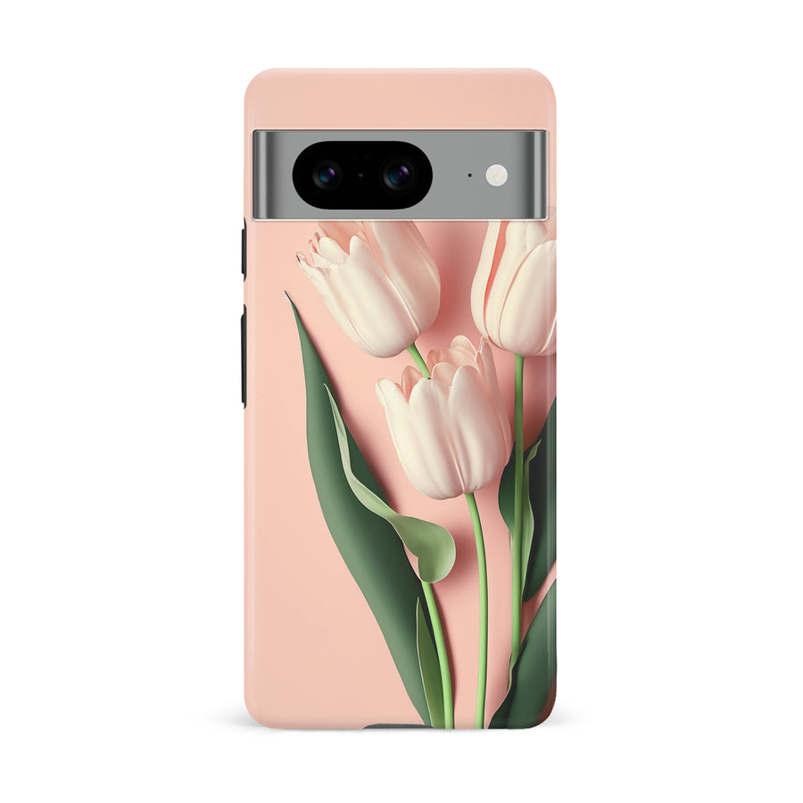Google Pixel 8 Floral Phone Case in Pink