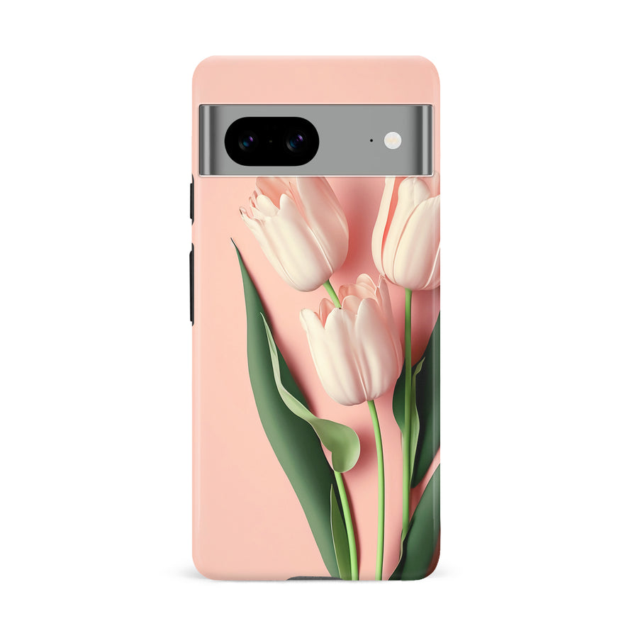 Google Pixel 8A Floral Phone Case in Pink