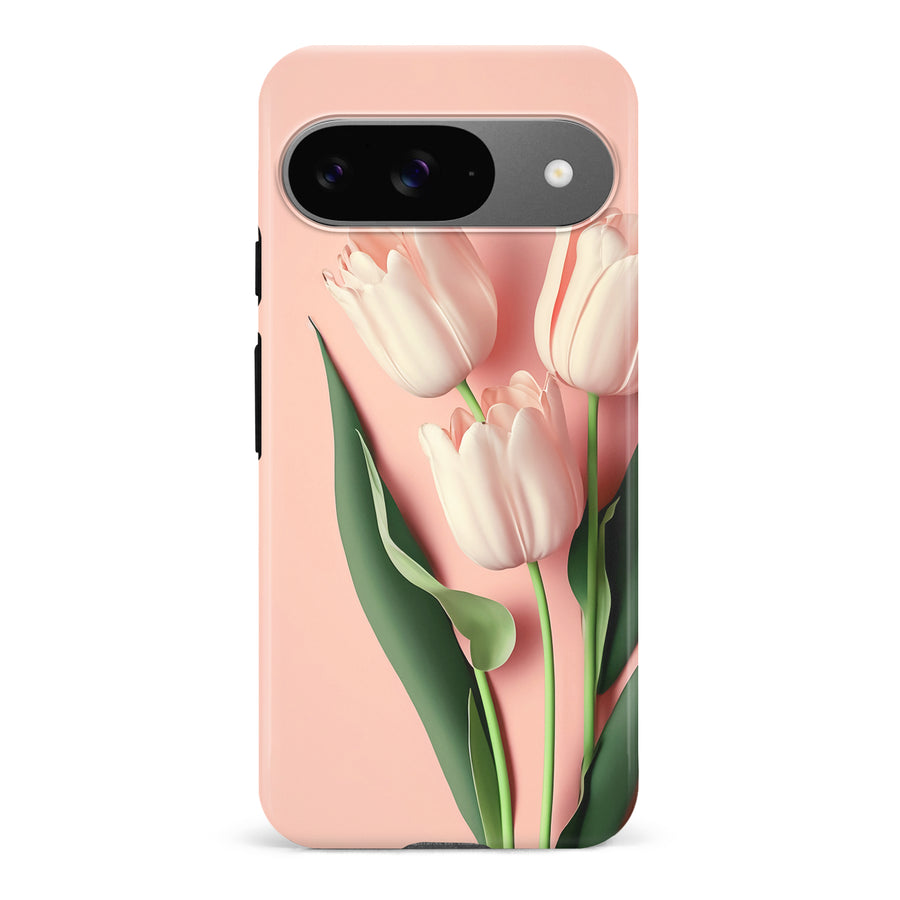 Google Pixel 9 Floral Phone Case in Pink